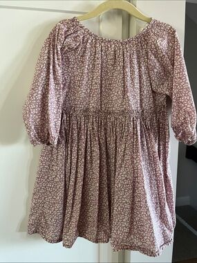 Mabo Georgie dress in blush feather floral